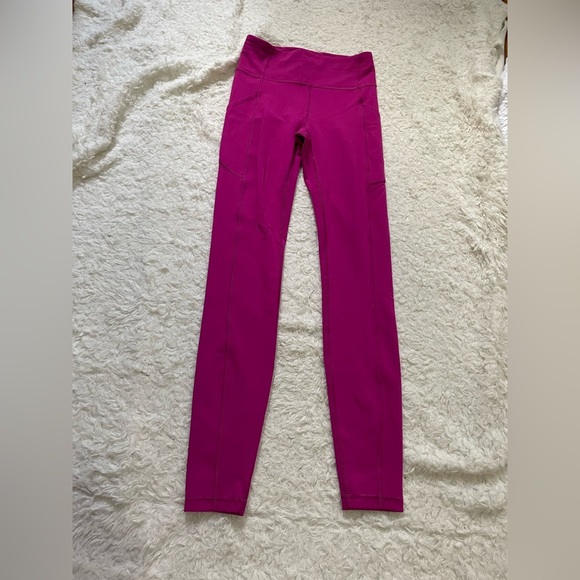 Lululemon Athletica Fuchsia Leggings - Picture 10 of 12